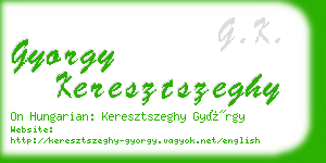 gyorgy keresztszeghy business card